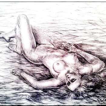 Arts numériques intitulée "Etude de nu" par Pierre Peytavin, Œuvre d'art originale, Travail numérique 2D