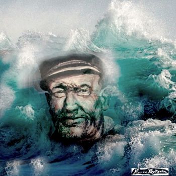 Arts numériques intitulée "vieux marin" par Pierre Peytavin, Œuvre d'art originale, Travail numérique 2D
