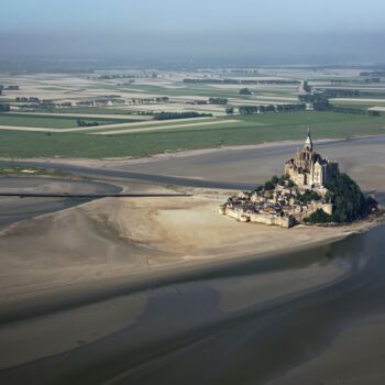 Fotografía titulada "Mont-Saint-Michel4" por Pierre Piton, Obra de arte original, Fotografía digital