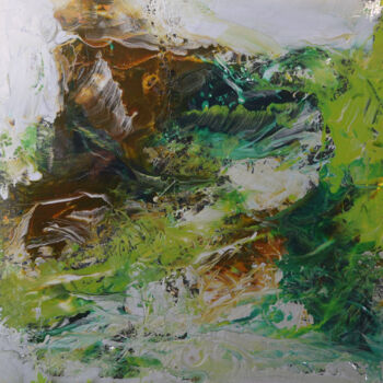 Pittura intitolato "Jade" da Pierre Quentel, Opera d'arte originale, Olio