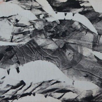 Peinture intitulée "Les ondes" par Pierre Quentel, Œuvre d'art originale, Encre