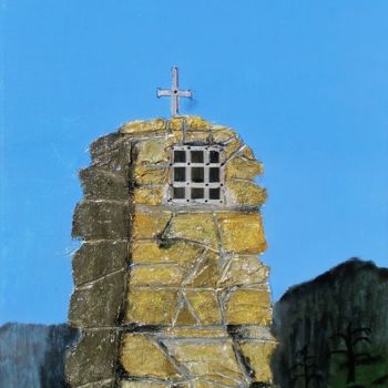 Painting titled "Vestiges celtes" by Pierre Turbillon, Original Artwork, Acrylic