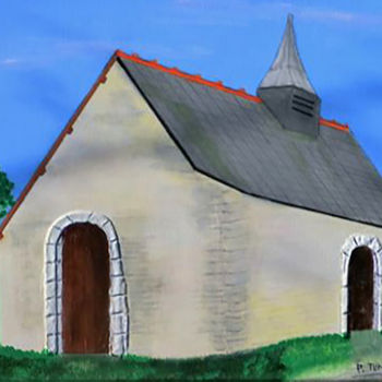 Painting titled "Chapelle Saint-Marc…" by Pierre Turbillon, Original Artwork, Acrylic