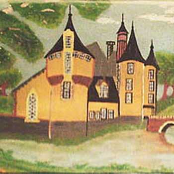 Painting titled "Le château de Cely" by Pierre Turbillon, Original Artwork