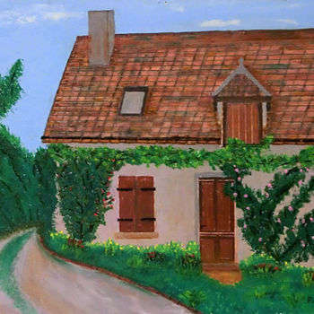 Painting titled "Maison de Nohant" by Pierre Turbillon, Original Artwork