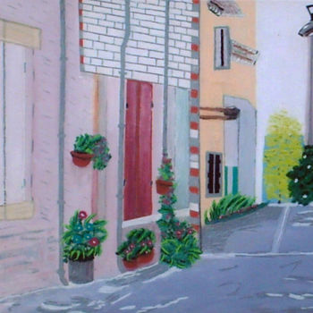 Painting titled "La petite rue nouve…" by Pierre Turbillon, Original Artwork