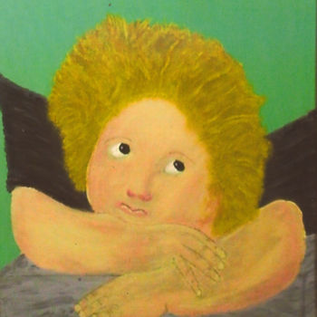 Pintura titulada "L'ange Séraphin" por Pierre Turbillon, Obra de arte original