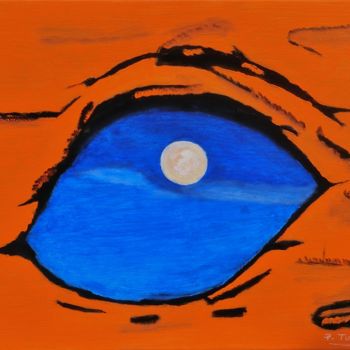 Peinture intitulée "Oeil de Californie" par Pierre Turbillon, Œuvre d'art originale, Acrylique