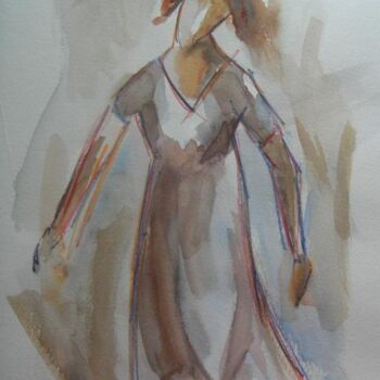 Peinture intitulée "Femme crayonnée" par Pierre Varési Pierre, Œuvre d'art originale