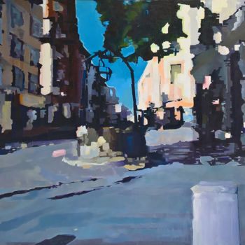 Painting titled "Le puits rue emile…" by Pierre Wuillaume, Original Artwork, Oil