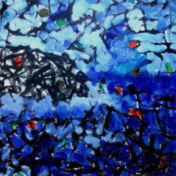 Painting titled "Mediterranee.50 x 5…" by Pierre-Yves Beltran, Original Artwork