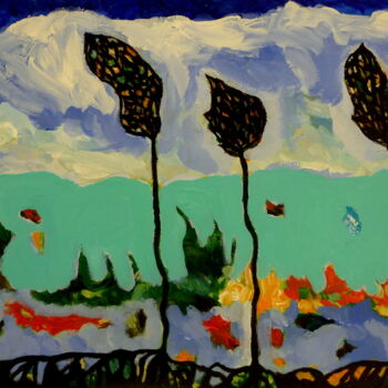 제목이 "Petit paysage 46 x…"인 미술작품 Pierre-Yves Beltran로, 원작, 아크릴