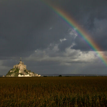 Φωτογραφία με τίτλο "Mont Saint-Michel s…" από Pierre-Yves Rospabé, Αυθεντικά έργα τέχνης, Ψηφιακή φωτογραφία