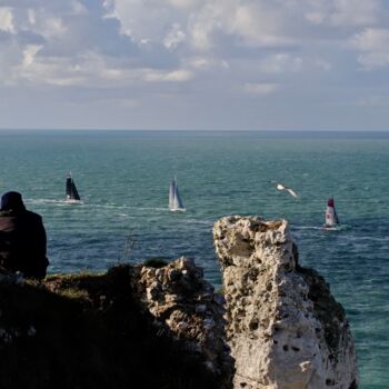 Photography titled "Etretat, Départ de…" by Pierre-Yves Rospabé, Original Artwork, Digital Photography