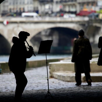 Фотография под названием "Paris, quai de Sein…" - Pierre-Yves Rospabé, Подлинное произведение искусства, Цифровая фотография