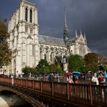 Fotografia intitolato "Paris, Notre Dame,…" da Pierre-Yves Rospabé, Opera d'arte originale, Fotografia digitale