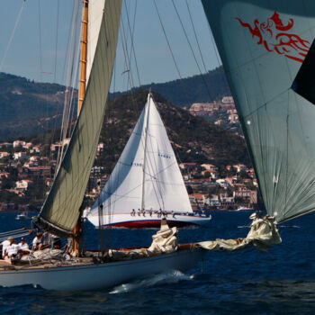 Fotografía titulada "Yacht, le cadre dan…" por Pierre-Yves Rospabé, Obra de arte original, Fotografía digital