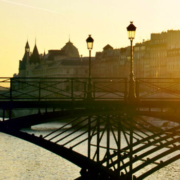 Photography titled "Paris, pont des Arts" by Pierre-Yves Rospabé, Original Artwork, Digital Photography
