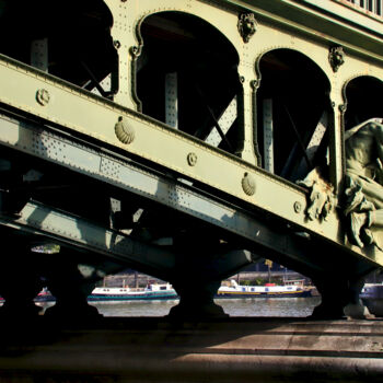 Photographie intitulée "Pont de Bir-Hakeim" par Pierre-Yves Rospabé, Œuvre d'art originale, Photographie numérique