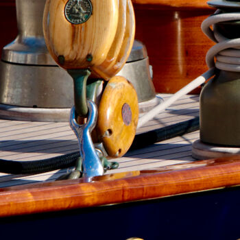 Photography titled "Poulie yachting" by Pierre-Yves Rospabé, Original Artwork, Digital Photography