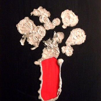 Картина под названием "Bouquet du soir" - Pierre Ziveri, Подлинное произведение искусства, Масло