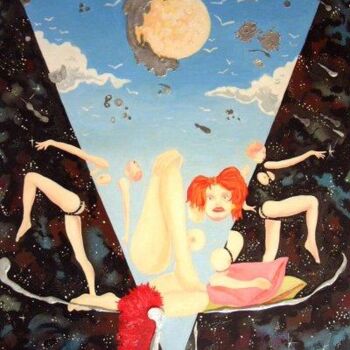 Painting titled "Femmes, femmes, fem…" by Pierre Ziveri, Original Artwork, Oil