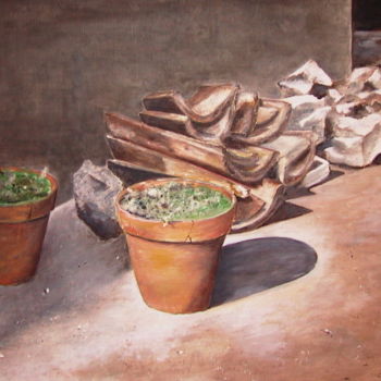Painting titled "pot3.jpg" by Pierre Bastide, Original Artwork, Oil