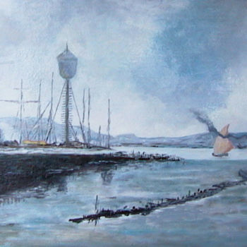 Painting titled "marine5.jpg" by Pierre Bastide, Original Artwork, Acrylic