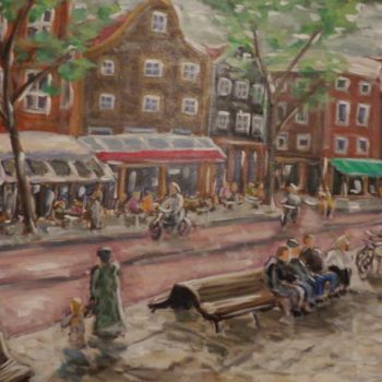 Painting titled "Amsterdam" by Pierre Beaucamp, Original Artwork