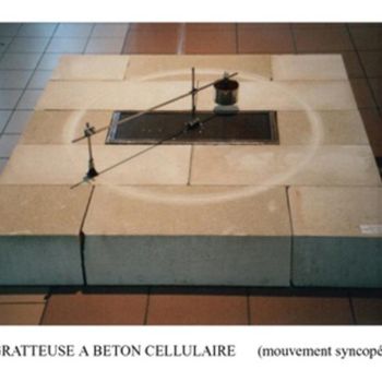 Sculpture intitulée "Gratteuse à beton c…" par Pierre Bourquin, Œuvre d'art originale, Autre