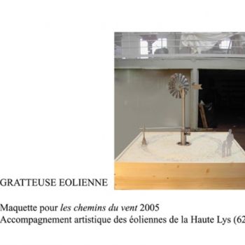 Sculpture titled "Gratteuse Eolienne" by Pierre Bourquin, Original Artwork, Other