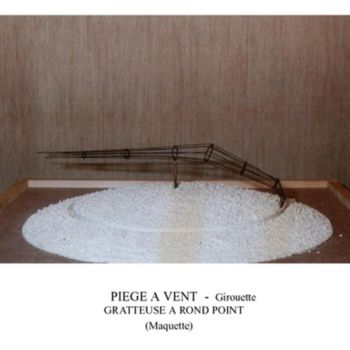Sculpture titled "Piège à vent" by Pierre Bourquin, Original Artwork, Other