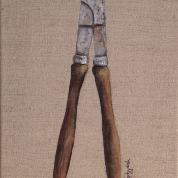 Peinture intitulée "Sécateur à deux mai…" par Pierre Chadzynski, Œuvre d'art originale, Acrylique