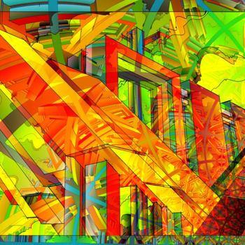 Digital Arts titled "JUNGLE CITY" by Pierre Corbu, Original Artwork, Other