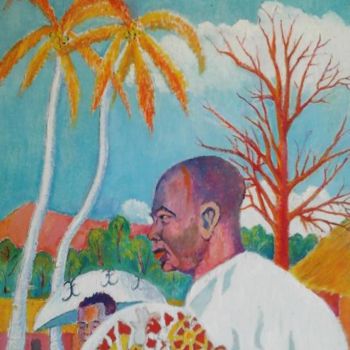 Painting titled "Grand Chef de Canto…" by Pierre Dalmas, Original Artwork