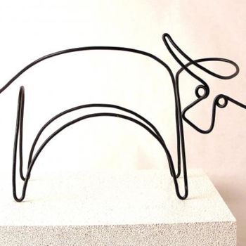 Sculpture titled "toro" by Pierre Dravet, Original Artwork