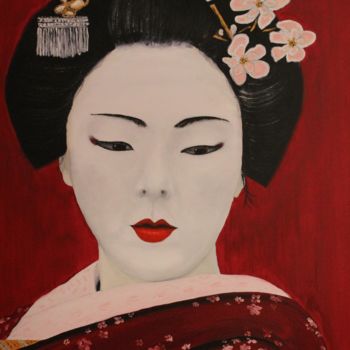"Japonaise zen" başlıklı Tablo Pierre Fénié tarafından, Orijinal sanat, Petrol