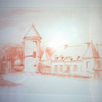 Malarstwo zatytułowany „Château de Loisy (7…” autorstwa Pierre Feyeux, Oryginalna praca, Olej