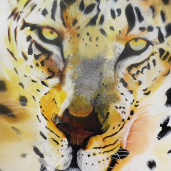 Painting titled "leopard.jpg" by Pierre Julia, Original Artwork, Acrylic