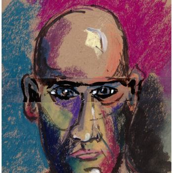 Dessin intitulée "portrait 6.jpg" par Pierre Julia, Œuvre d'art originale, Pastel