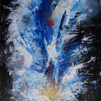 Painting titled "Un ange" by Pierre Julia, Original Artwork, Acrylic
