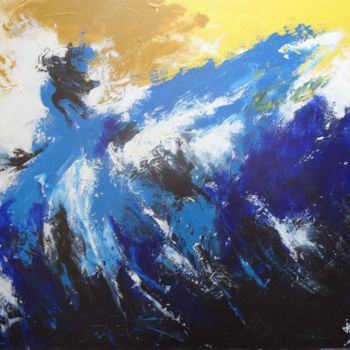 Painting titled "Orage" by Pierre Julia, Original Artwork, Acrylic