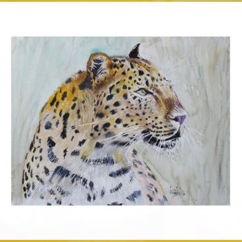 Painting titled "leopard.jpg" by Pierre Julia, Original Artwork