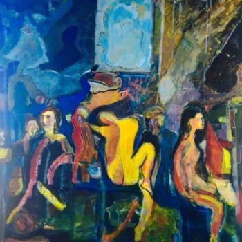 Painting titled "la pianiste et le n…" by Pierre Lesc, Original Artwork