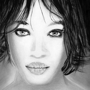 Drawing titled "Portrait 5 - Naomi…" by Pierre Louis Toret, Original Artwork, Other