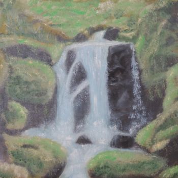 Painting titled "Chute d'Eau" by Massabo, Original Artwork