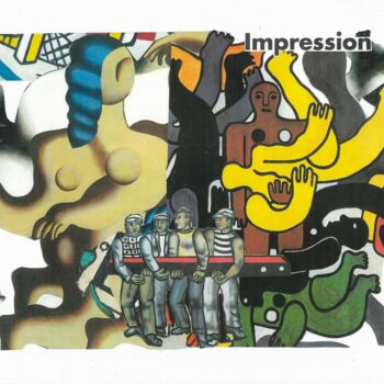 "Impression" başlıklı Kolaj Pierrette Pejac Prophete tarafından, Orijinal sanat, Kolaj Karton üzerine monte edilmiş