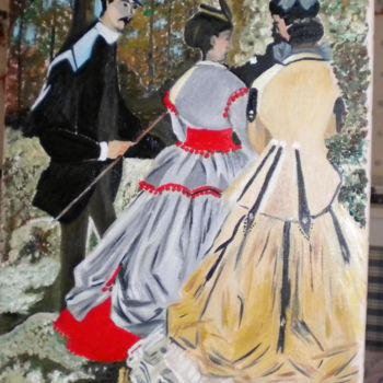 Peinture intitulée "les robes" par Pierrette Kuhn, Œuvre d'art originale, Huile