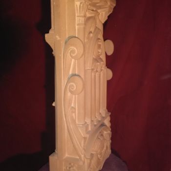 Sculpture intitulée "Vue de côté , guita…" par Pierre Vexlard, Œuvre d'art originale, Pierre