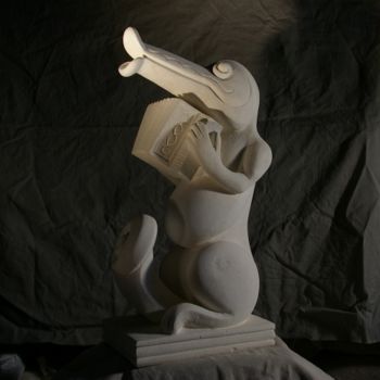 Sculpture titled "accordeonniste.jpg" by Pierre Vexlard, Original Artwork